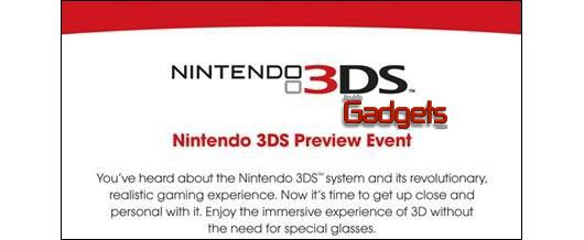 Nintendo mostrar&aacute; la 3DS en EEUU el d&iacute;a 19 de enero