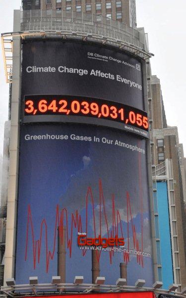DEUTSCHE BANK LANZA EL PRIMER CONTADOR EN TIEMPO REAL DE EMISIONES DE CARBONO PARA MONITOREAR EL EFECTO INVERNADERO EN LA ATM&Oacute;SFERA