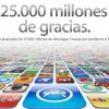 App Store llegó a marca de las 25 mil millones de descargas