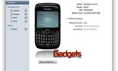 BlackBerry Desktop Manager para Mac llega el 2 de octubre