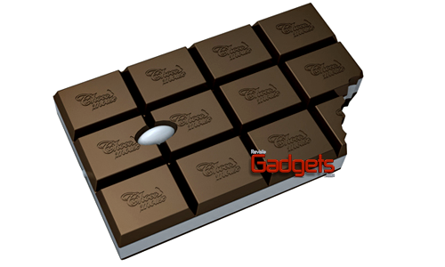 Rat&oacute;n con forma de barra de chocolate