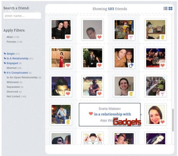 relationbook.me la herramienta que te ayuda a identificar si tus amigos estás solteros en Facebook