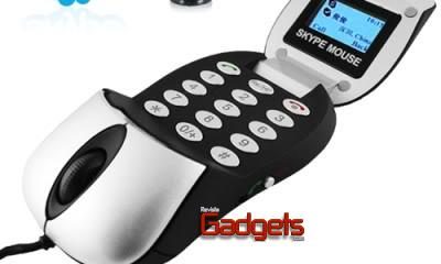 Mouse Skype Phone, tel&eacute;fono y rat&oacute;n integrados en el mismo gadget