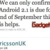 Sony Ericsson anuncia la actualizaci&oacute;n a Android 2.1 de todos los Xperia X10