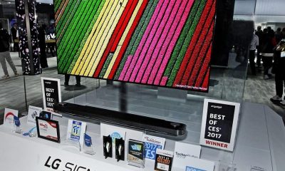 El “Best of the Best” se lo llevó la serie LG Signature W7 Oled TV #CES2017