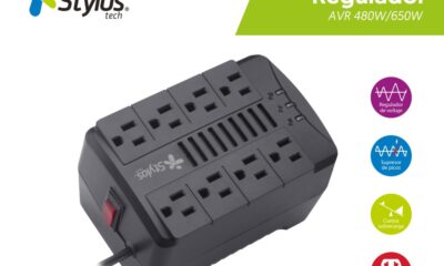 Lanza Stylos Tech Nuevos Reguladores de Voltaje AVR 480W y 650W