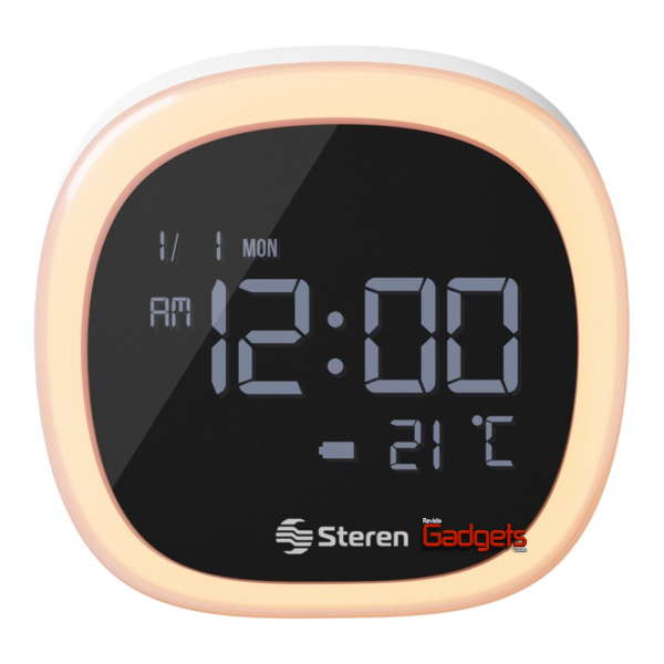 CLK-270 Reloj despertador digital, con termómetro y luz de noche